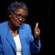 Donna Brazile gives a thumbs-up during the first day of the Democratic National Convention at the Wells Fargo Center in Philadelphia on July 25, 2016.
Jessica Kourkounis/Getty Images